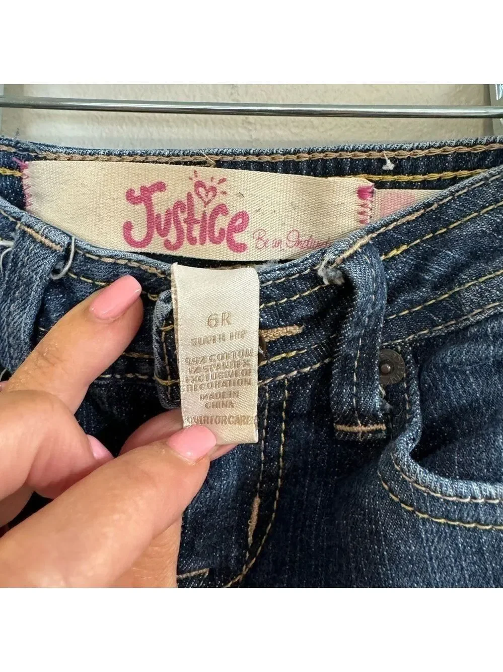 Girls Justice Boot Cut Jeans. Size 6R